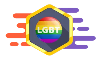 Masked Anonymous Person on Blue Badge