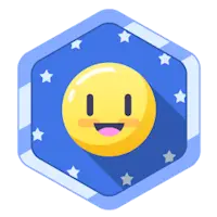 Secret Badge - Zipped Mouth Emoji